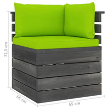 vidaXL Set Divani da Giardino su Pallet 8 pz con Cuscini Massello Pino