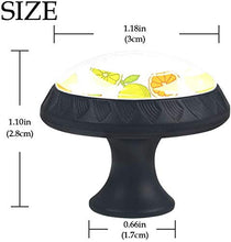 Arance Limoni Frutta Verde Intenso Pomelli per Porta Set di 4 Pomelli per Mobili Manopole per Cassetti Cucina Armadio Vetro