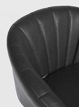 SGABELLO BAR JACKY PU NERO VINTAGE