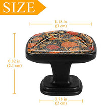 fiore Pomelli per Porta Set di 4 Pomelli per Mobili Manopole per Cassetti Cucina Armadio Vetro