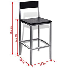 vidaXL Set da Bar Alto Tavolo Sgabelli Cucina da Interno Contatore Colazione