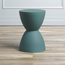 SJB Sgabelli da Pouf ottomani Sgabelli Sgabello da Lavoro Sgabello da Doccia Sgabello Clessidra Plastica Hollow Household Wait Hall Panca Semplice Cambio Scarpe (Color : Green, Size : Large)
