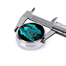 Cthulhu - Mini contenitore per pillole in metallo rotondo per borsa da viaggio