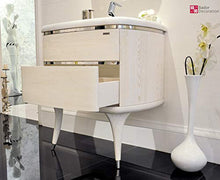 Lavabo di design Luxus in marmo, mobiletto da bagno a specchio