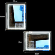 Turefans Specchio da Bagno con LED, 22W + Bianco Freddo + Interruttore tattile (60 * 80 cm)