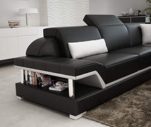 JVmoebel G8004 - Divano angolare in pelle, design moderno