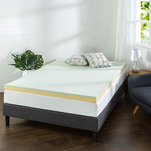 ZINUS Coprimaterasso in memory foam al tè verde | 140 x 190 cm | OEKO-TEX | Per materassi, letti e divani