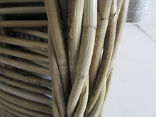 fantasie d oriente Poltrona Vimini con Schienale Alto C/Cuscino CM 69X80X113 H Poltrona Molto Robusta per Interno ED Esterno Rattan