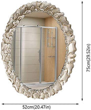 HFFFHA Specchio da Bagno Specchio Europeo per la Decorazione Domestica Specchio per Il Trucco da Parete