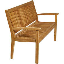CENTRAL PARK - Panca da giardino Aloisa Teck, 128 cm