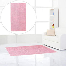Tappetino da bagno Tappeto Facile da pulire Set da bagno in due pezzi rettangolare a forma di U per la casa per il bagno(Pink)