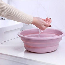 MISDD Silicone di Modo for Campeggio Pieghevole Lavabo Pieghevole Benna/Piatto Vasca Fredda Solid Lavabo (Color : Purple)