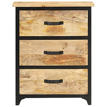 vidaXL Cassettiera 60x30x75 cm in Legno Massello di Mango