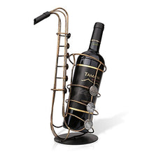 Tooarts, supporto per bottiglie di vino, decorazione per la casa Saxophone