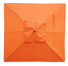 Mendler Telo Copertura per ombrelloni Quadrati HWC-C57 4x4m Arancione
