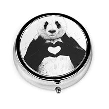 All You Need is Love - Contenitore rotondo per pillole a 3 scomparti, in metallo, per medicina e vitamina