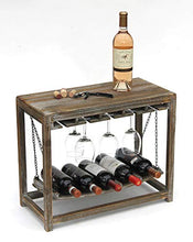 DanDiBo 9202-R - Portabottiglie in legno marrone con ripiano da 47 cm