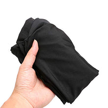 BTSKY, coprisedia elasticizzato nero con rivestimento per schienale, per sedia girevole, sedia da pranzo, sgabello da bar, sedia da bar