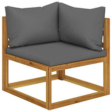 FAMIROSA Set Divani da Giardino 5 pz con Cuscini in Massello di Acacia-7603