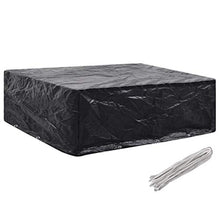 E E-NICES Copertura per Mobili da Giardino con 8 Occhielli 250x210x90 cm