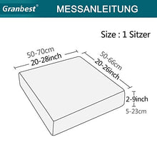 Granbest Premium - Fodera per Cuscino per Divano, Impermeabile, in Jacquard ad Alta Elasticità (1 Posto, Grigio)