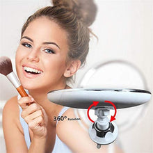 XCAYBH - Specchio da trucco rotante a 360 gradi per bagno, con ventosa