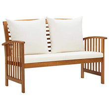 FAMIROSA Set Divani da Giardino 4 pz con Cuscini in Massello di Acacia-7975