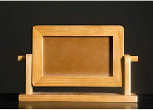 Specchio di Trucco Desktop Mirror Semplice di Legno Solido Specchio da Toilette Portatile in Legno Desktop Mirror Beauty