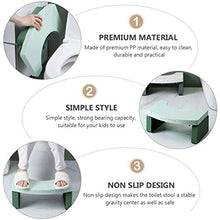 Cabilock Sgabello in Plastica Antiscivolo per Bambini Sgabello in Plastica per Bagno Home Office Asilo (Verde)