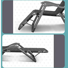 Olz Sedia reclinabile per Esterni Zero Gravity con Cuscino in Cotone a Quadri Blu Scuro e bracciolo massaggiante, Sedia Sdraio Regolabile Extra Larga per Patio, Giardino, Piscina, Spiaggia, 400 kg