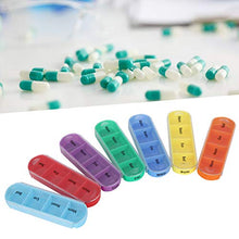A sixx Scatola Porta medicinali, 4 Scomparti, Porta medicinali Portatile, con Custodia in plastica per Alimenti 28 Griglia per integratori medicinali