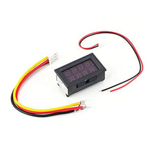 SaySure - LED Digital Volt DC 4.5-30V 0-50A Dual Red Meter Ammeter