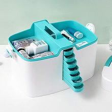 MYHZH delle Famiglie a più Strati di Pronto Soccorso Multifunzionale Medicina Box/Kit di Primo Soccorso/stoccaggio Scatole Organizer,Verde