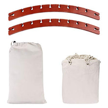 Sekey Amaca in Cotone per Giardino 210 × 150 cm, Amaca da Campeggio Ultraleggera con Borsa per Interno Esterni, capacità 300 kg, Beige