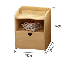 H-CAR Armadietto da Comodino in Legno massello Armadietto da Camera da Letto Minimalista Moderno Semplice, Piccolo armadietto, Comodino