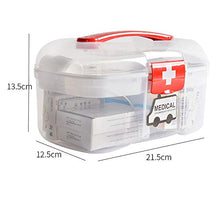 QQDL Kit di Pronto Soccorso Medico Scatola Medica Portatile Facile da Aprire,chiudere e trasportare Durevole e Facile da Pulire Facile da trasportare Sigillo Fermo