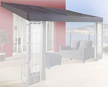 QUICK STAR Tetto di Ricambio per Tenda da Parete pergola 3x4m Antracite