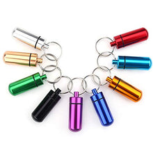 BanGSUN Mini contenitore di pillola in alluminio per pillole, 9 pezzi
