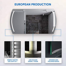 FORAM Personalizza Controluce LED Specchio - su Misura - con Interruttore e Accessori Caldo - Freddo Bianco L67