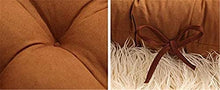 Pillowcase Cuscino per Sedile Addensato Cuscino per Sedia da terrazza Cuscino reclinabile per Esterni Cuscino per Sedia da Giardino per Giardino da casa (Blu)
