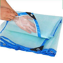 MTYLX Outdoor Multifunzionale Incatramata, Plastica Trasparente con Occhielli, Panno Impermeabile Antipioggia Shed,a,3Mx9M