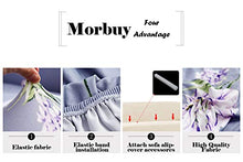 Copridivano Elasticizzato 2 posti 3 posti 4 posti, Morbuy Fodera Copridivani Universale per Divano con Corda Fissa, Sofa Protettore Copertura Divano Antiscivolo (2 posti,Lavanda)
