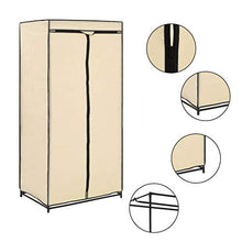 Tidyard Armadio 2 pz Crema 75x50x160 cm,La Consegna Include 2 Appendiabiti