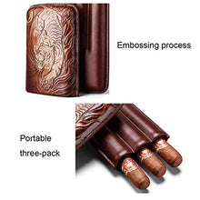 SCDZS Viaggi Cigar Humidor - Cuoio Sintetico Cigar Box Portatile Cigar Box umidificatore