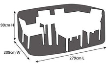 SORARA Copertura Protettiva Tavolo Rettangolare, Grigio, 270x207x90