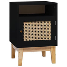 vidaXL Comodino Nero 40x40x61 cm in MDF
