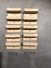 SCM Créations - Set di 10 terminali per Rete a doghe di Legno, 53 mm