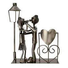 Michel Toys Portacandele con lanterna per candela, in metallo, colore: argento