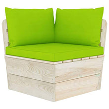 FAMIROSA Set Divani da Giardino su Pallet 3 pz con Cuscini Legno Abete-3431