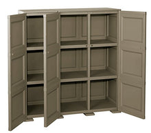 Tontarelli Omnimodus Armadio 3 Ante 2 Moduli, Plastica, Marrone, 118x47x85.5 cm